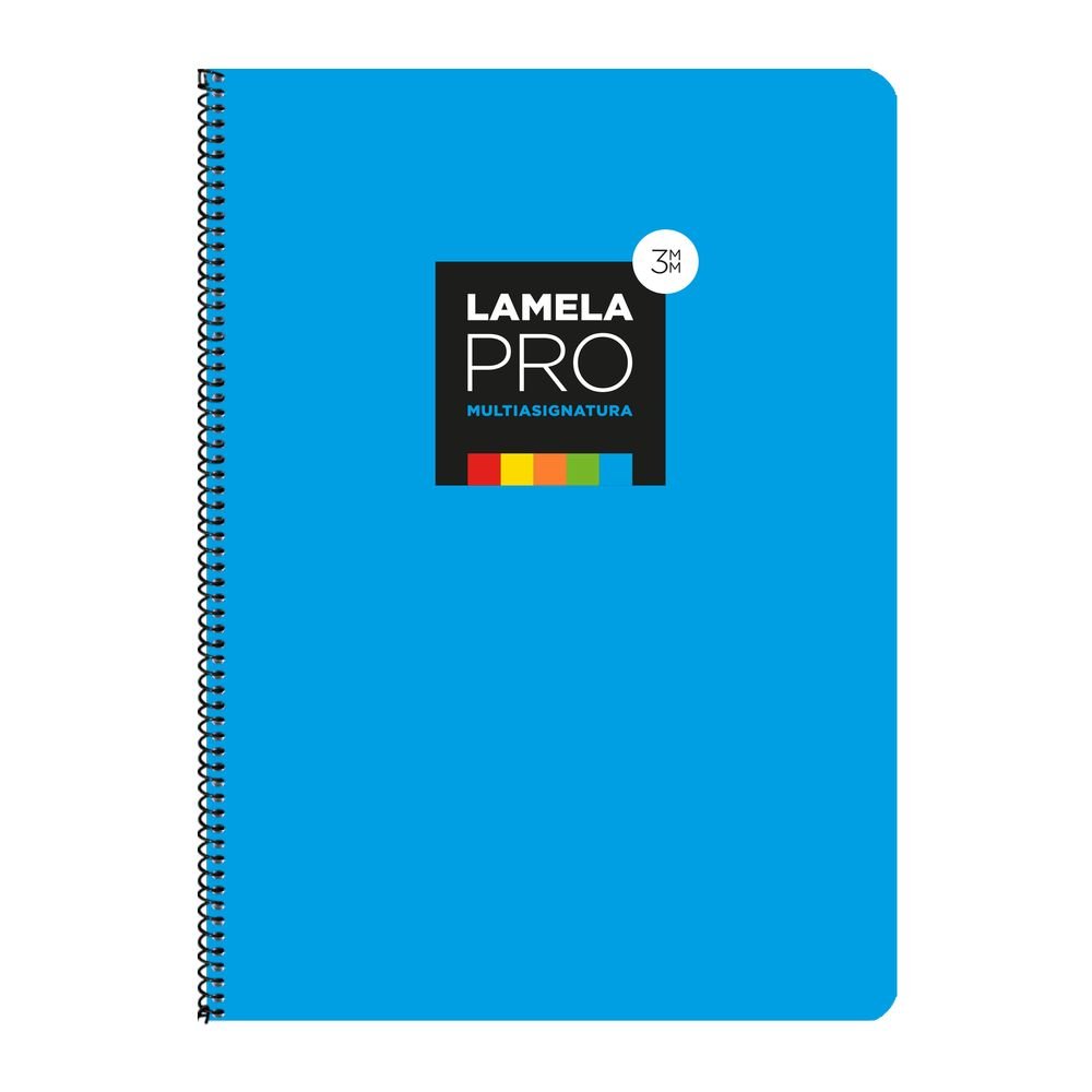 BLOC CUARTO FLUOR PP CUADROVIA 5MM 90G 6 COLORES SURTIDO | 6 UNIDADES | (LAMELA) Imagen principal del producto