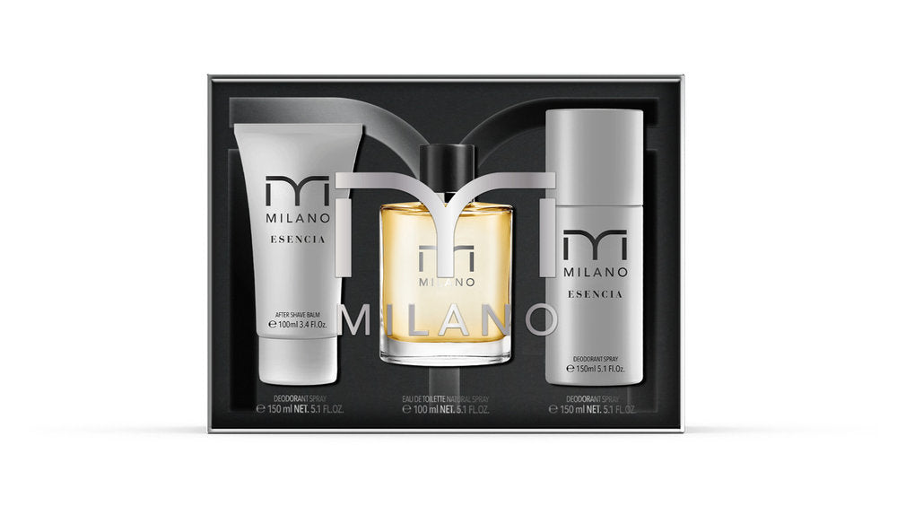 FRAGANCIA MILANO ESENCIA COFRET RIGIDO 3 COMPONENTES | TAILORED PERFUMES | 1 UNIDAD | 8436611101812