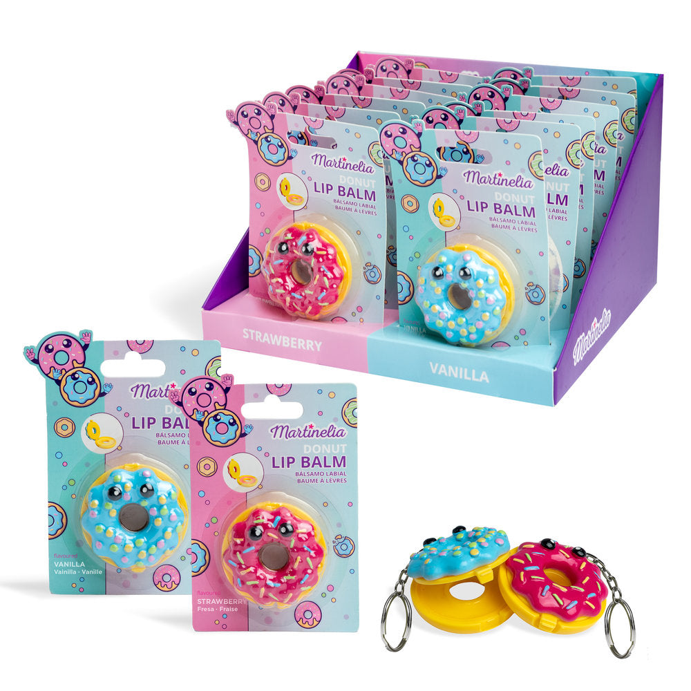 BALSAMO LABIAL LLAVERO WORLD DONUT | MARTINELIA | 1 UNIDAD | 18436616350755 Imagen principal del producto