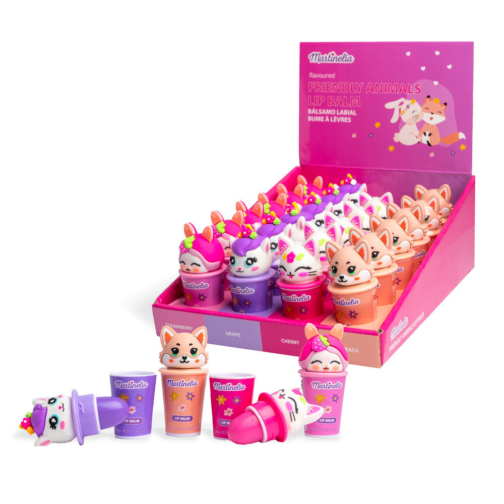 BALSAMO LABIAL FRIENDLY ANIMALS | MARTINELIA | ENVASE 24 UDS. UNIDAD | 18436616355781 Imagen principal del producto