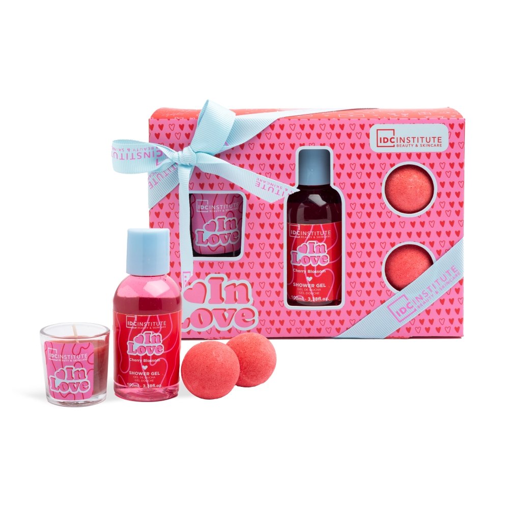 SET DE BAÑO IN LOVE HOME SPA SET 4 PIEZAS BOMBAS BAÑO Y GEL | IDC INSTITUTE | 1 UNIDAD | 8436616358983