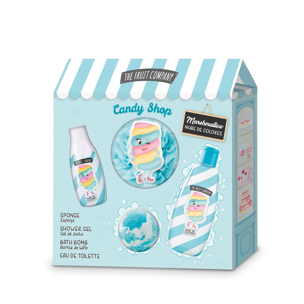SET CANDY NUBE DE COLORES (COLONIA+GEL DUCHA+BOMBA BAÑO+ESP | THE FRUIT COMPANY | 1 UNIDAD | 8436620171158 Imagen principal del producto