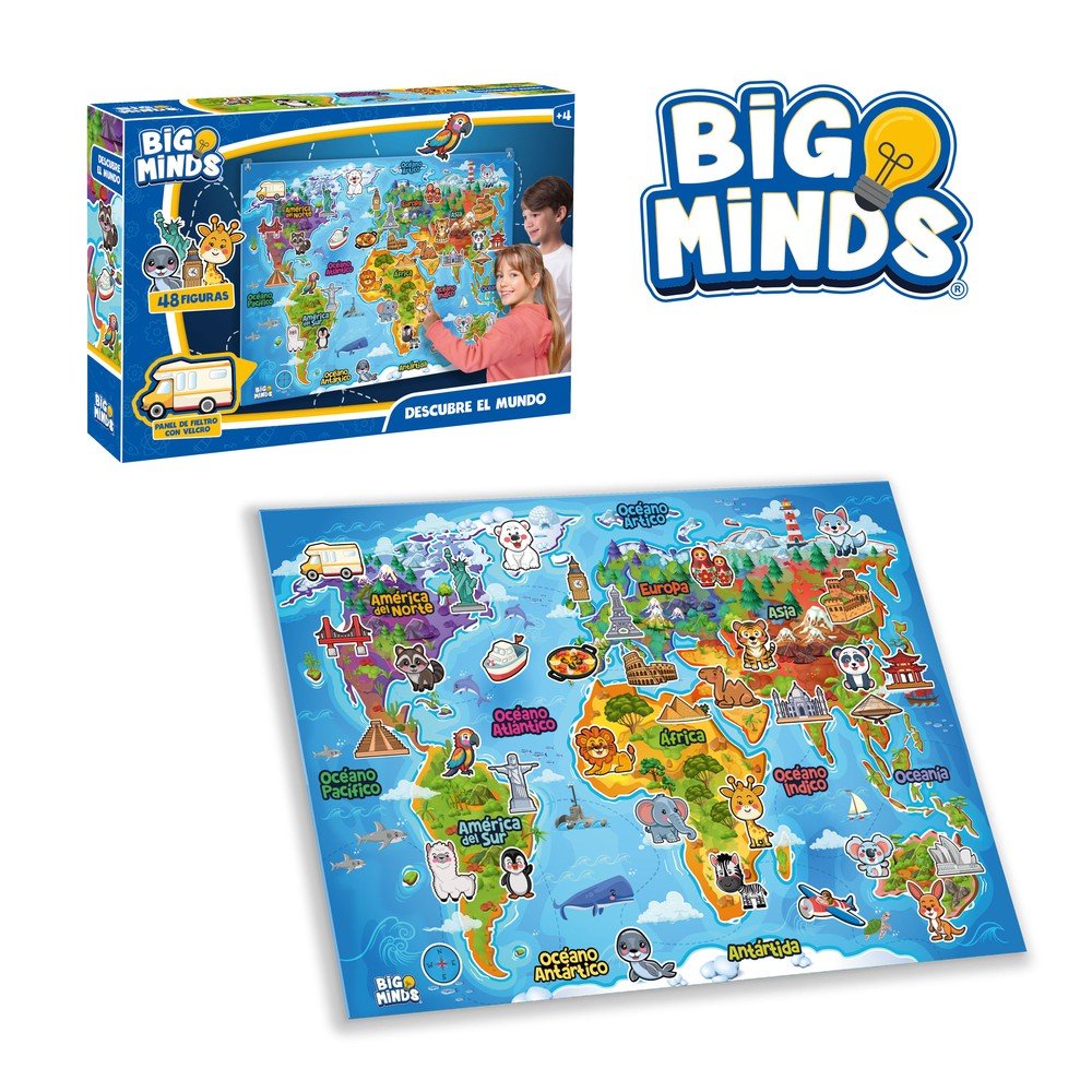 JUEGO DESCUBRE EL MUNDO | WORLD BRANDS GAMES | 1 UNIDAD | 8436621890287