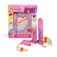 SET DE COLLARES Y BRILLO LABIAL SUPER GIRL SHINE | MARTINELIA | 1 UNIDAD | 8436622270941