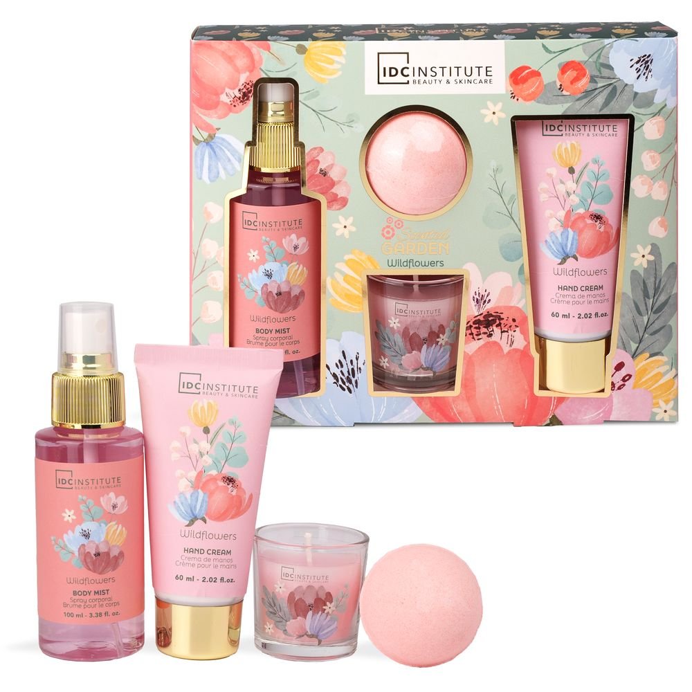 Estuche Set Baño Perfecto 4P Perfumado Garden IDC Regalo