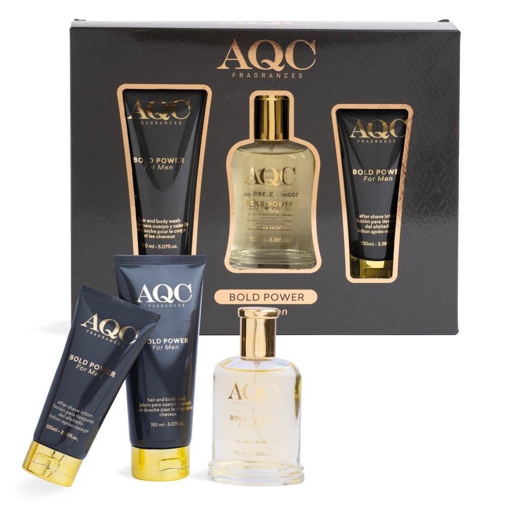 ESTUCHE FRAGANCIA BOLD POWER 3 PIEZAS PARA HOMBRE | AQC FRAGANCES | 1 UNIDAD | 8436622272518