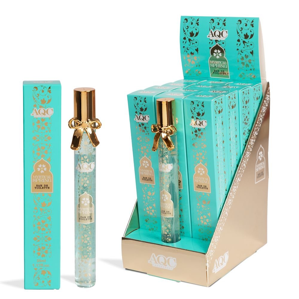 Expositor 12 Fragancia Arabe Primavera Mistica 35 ml Lacito AQC Fragrances