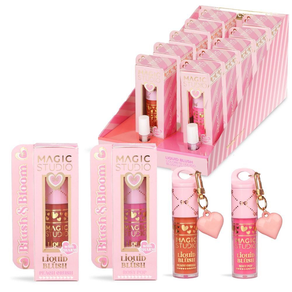 Expositor 10 Colorete Liquido Charm Coquette Magic Studio Imagen principal del producto