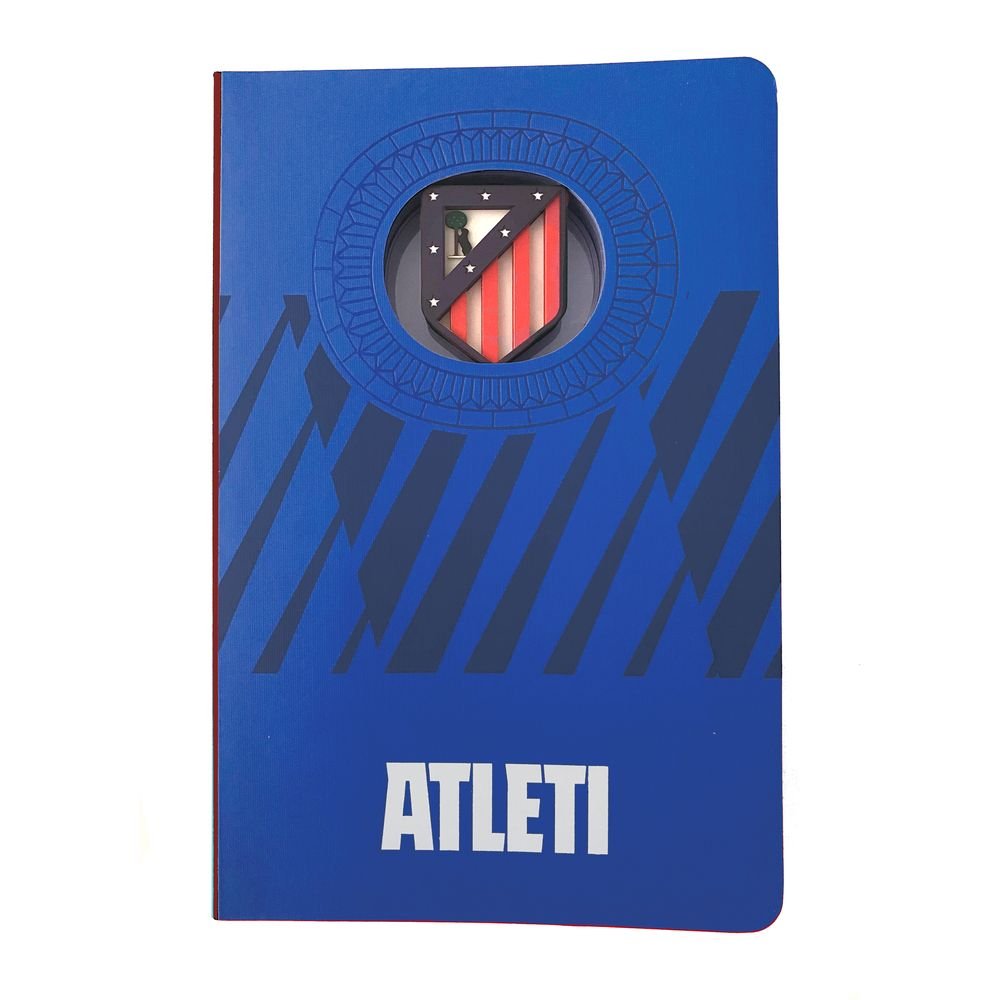 Cuaderno 3D Atleti Escudo Azul Papelería del Paseo