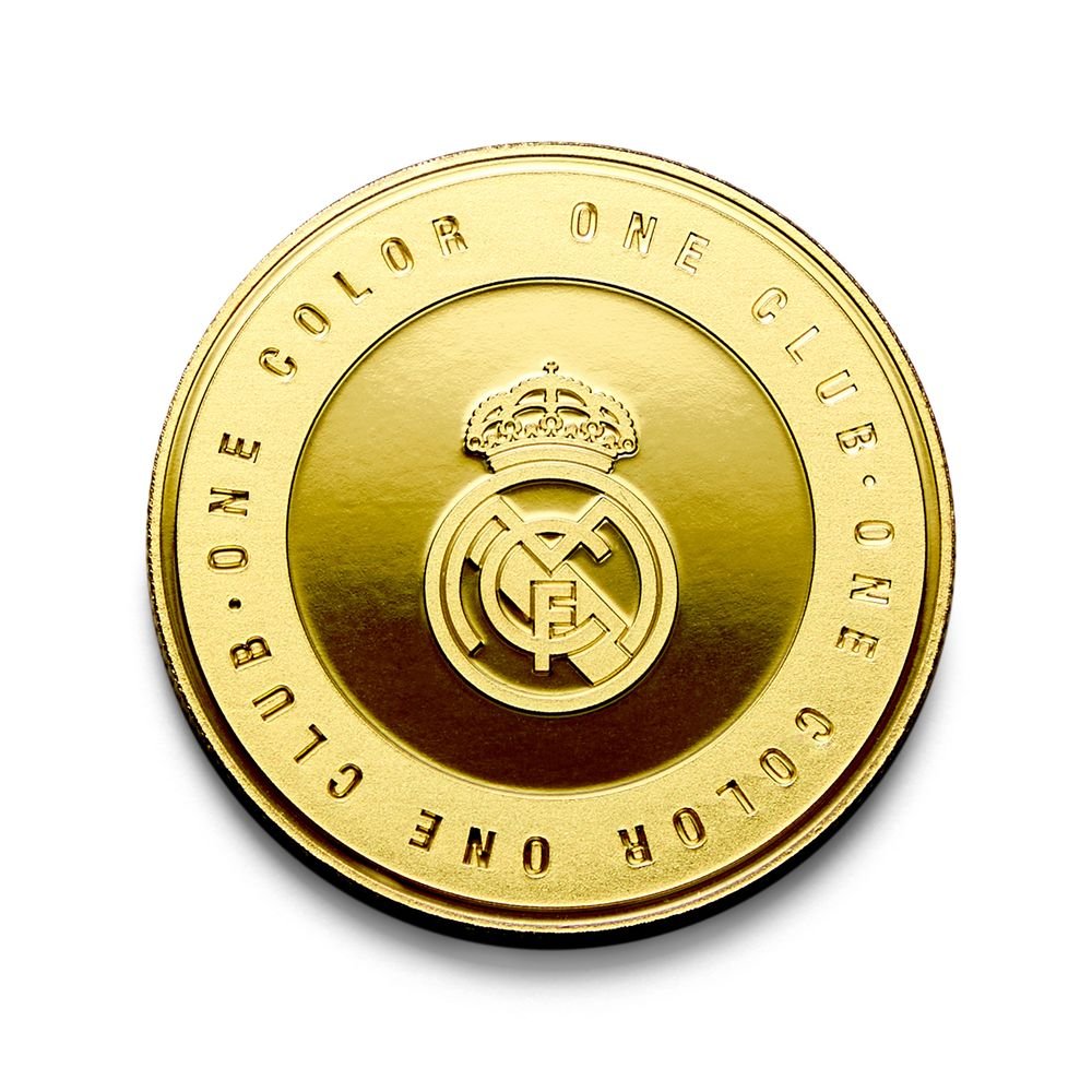 Moneda Real Madrid One Club Oro Marca MOCILAB