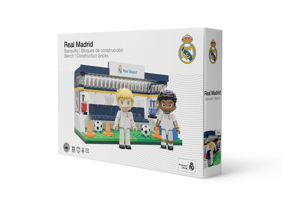 Set Construcción Real Madrid Banquillo 186 Piezas 16 cm NEKO Imagen principal del producto