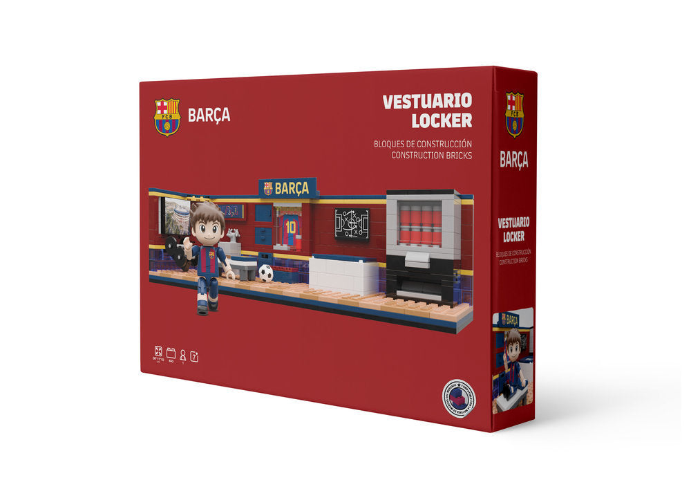 Set Construcción FC Barcelona Vestuario 440 Piezas NEKO