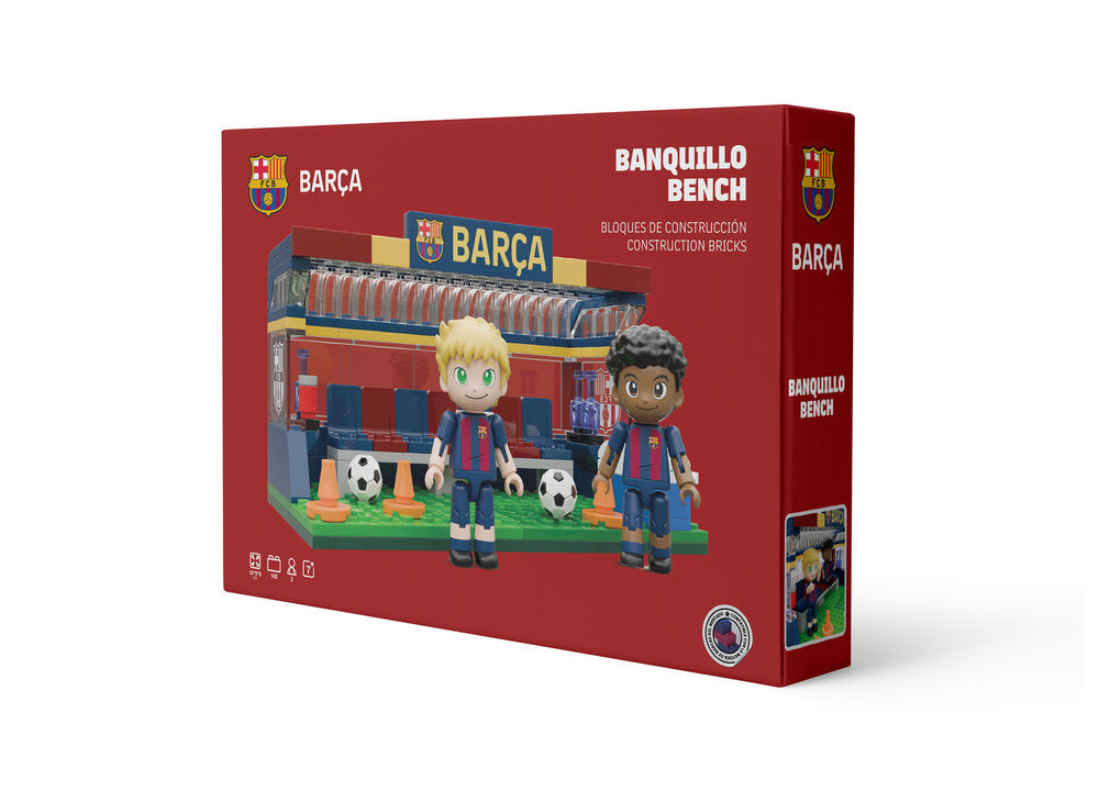 Set Construcción FC Barcelona Banquillo 186 Pzs NEKO