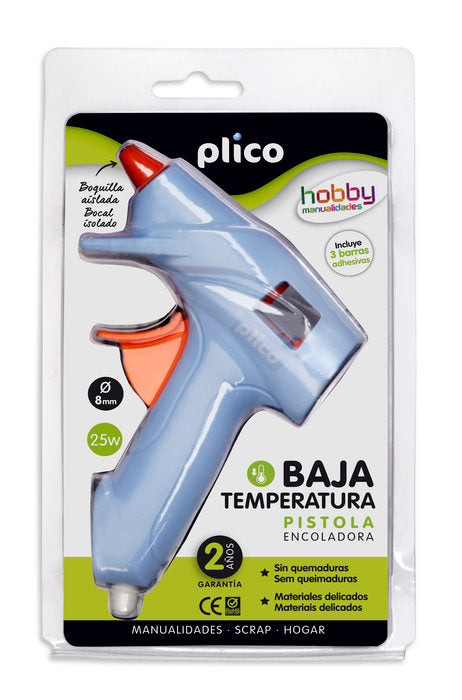 Pistola Termofusible Mini Baja Temperatura Plico
