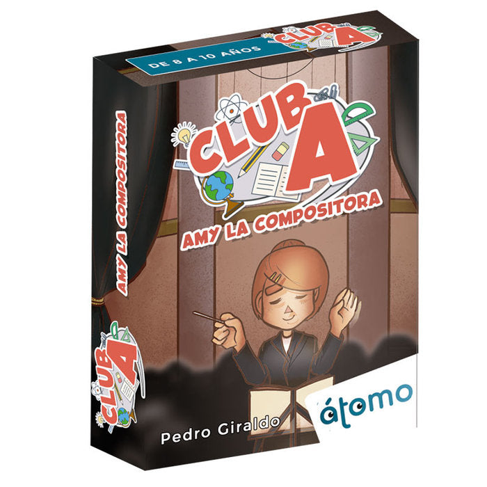 Juego de Cartas Educativo Amy la Compositora Club ATOMO