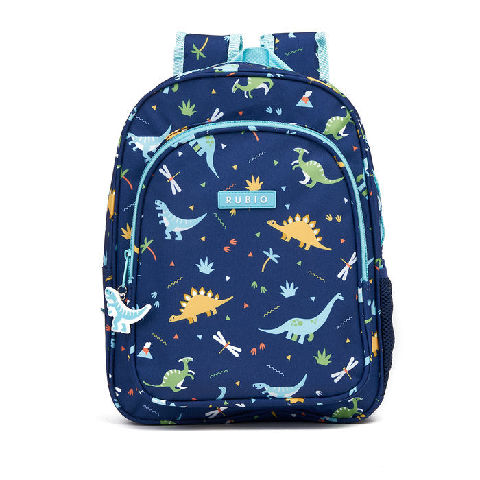 MOCHILA INFANTIL DINOSAURIOS RUBIO ADAPTABLE CARRO | RUBIO Imagen principal del producto