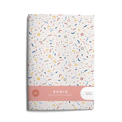 Libreta A4 80 g Grapa Pauta Montessori 5 mm Rubio Marca Imagen principal del producto
