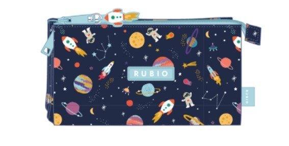 PORTATODO TRIPLE PLANETAS ASTRONAUTA RUBIO | RUBIO Imagen principal del producto