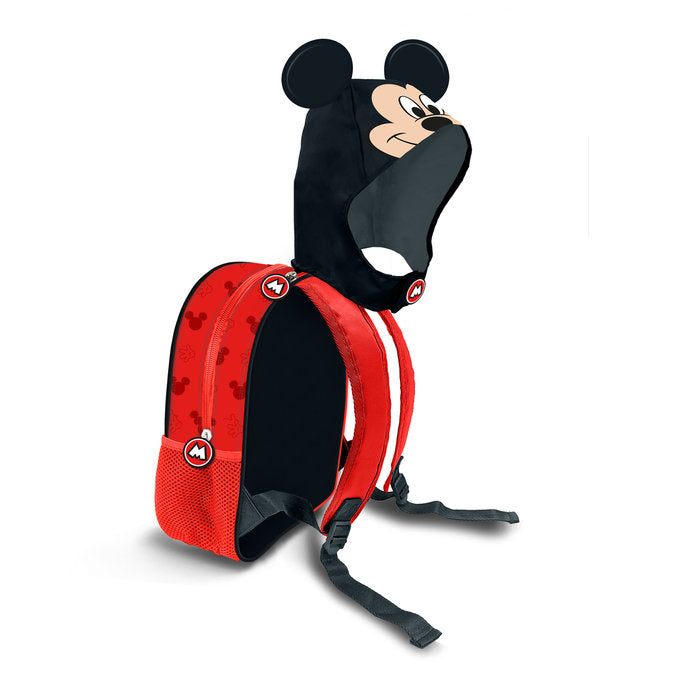 MOCHILA DE GUARDERIA CON CAPUCHA MICKEY MOUSE | KARACTERMANIA S,L,