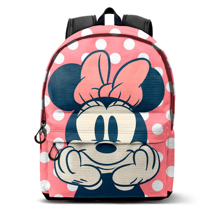 MOCHILA CON BOLSILLO FRONTAL MINNIE MOUSE LUNARES | KARACTERMANIA S,L,