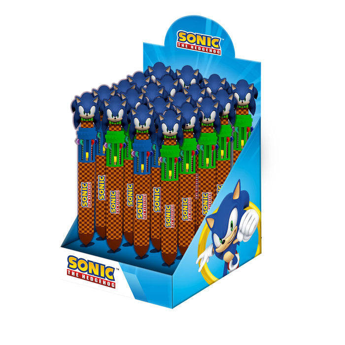 Expositor 24 Bolígrafos 10 Colores Sonic Greenhill Karactermania Imagen principal del producto