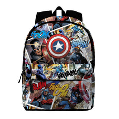 MOCHILA CON CREMALLERA FRONTAL CAPITAN AMERICA COMIC | KARACTERMANIA S,L,