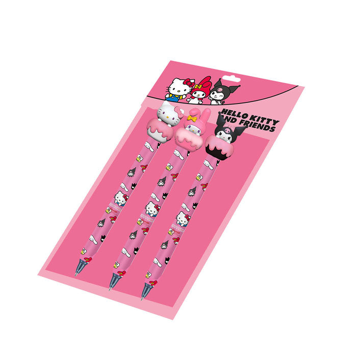 SET DE REGALO 3 BOLIGRAFOS BORRABLES HELLO KITTY TINTA AZUL | KARACTERMANIA S,L, | 1 UNIDAD | 8445118086508