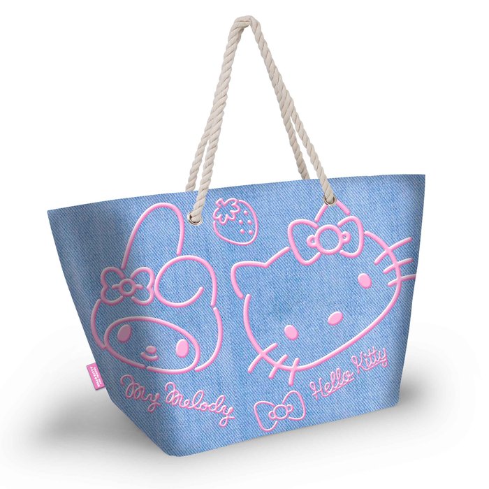 BOLSO DE PLAYA SOLEIL HELLO KITTY DENIM | KARACTERMANIA S,L, | 1 UNIDAD | 8445118086614