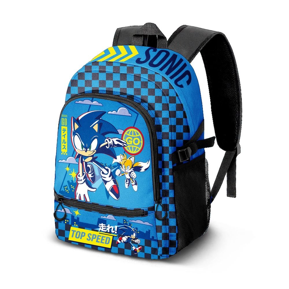 Mochila escolar doble Sonic Go Karactermania