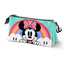 Estuche portatodo triple Minnie Mouse Rainbow Karactermania
