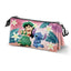 Estuche portatodo triple Lilo y Stitch Dance Karactermania