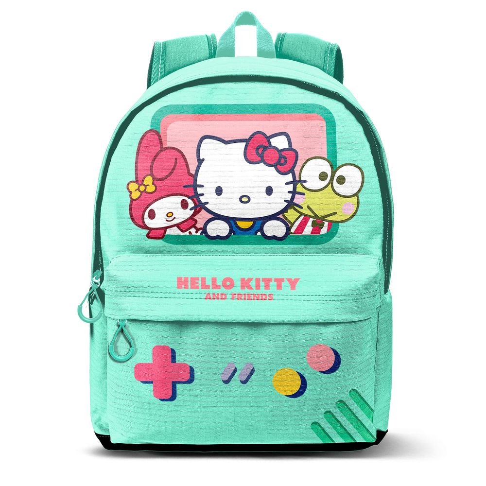 Mochila escolar con bolsillo Hello Kitty Videogame Karactermania
