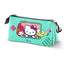 Estuche portatodo triple Hello Kitty Videogame Karactermania