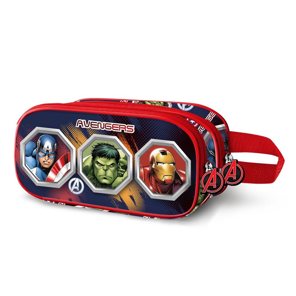 Estuche Portatodo Doble 3D Los Vengadores Assemble Karactermania