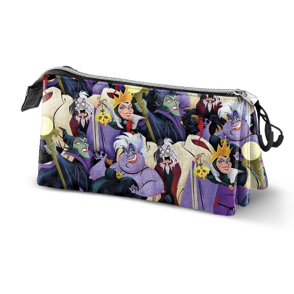 Estuche portatodo triple Villanas Disney Evil Karactermania