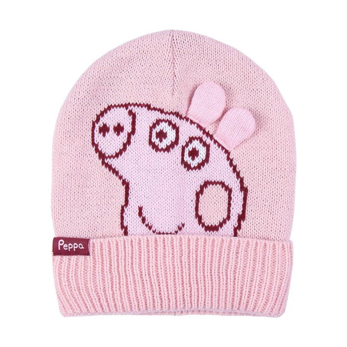 GORRO JACQUARD PEPPA PIG ROSA PASTEL 4-8 AÑOS | CERDA REGALO | 1 UNIDAD | 8445484168914