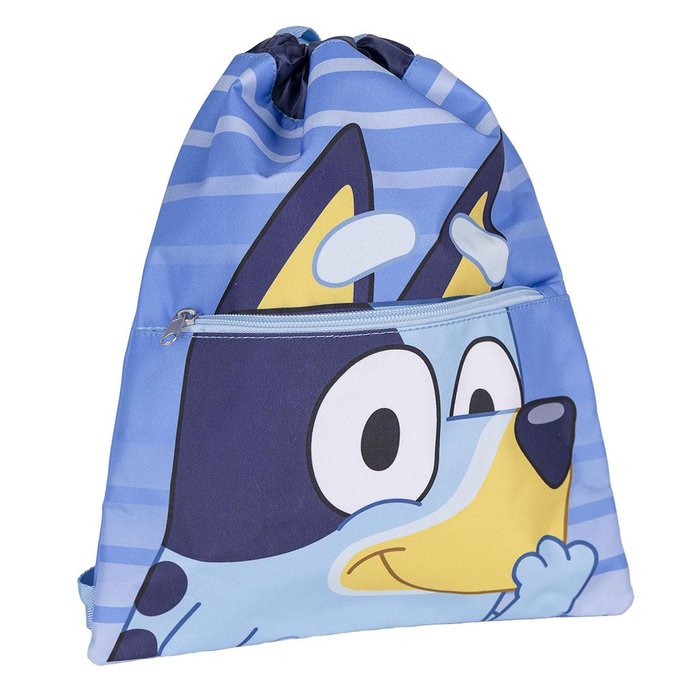 SAQUITO ESCOLAR BLUEY CON CREMALLERA EXTERIOR | CERDA DISEÑO