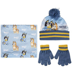 CONJUNTO GORRO, GUANTES Y CUELLO BLUEY | CERDA REGALO | 1 UNIDAD | 8445484331714