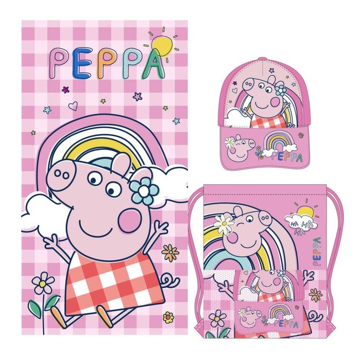 TOALLA SET SAQUITO PEPPA PIG | CERDA REGALO | 1 UNIDAD | 8445484351927