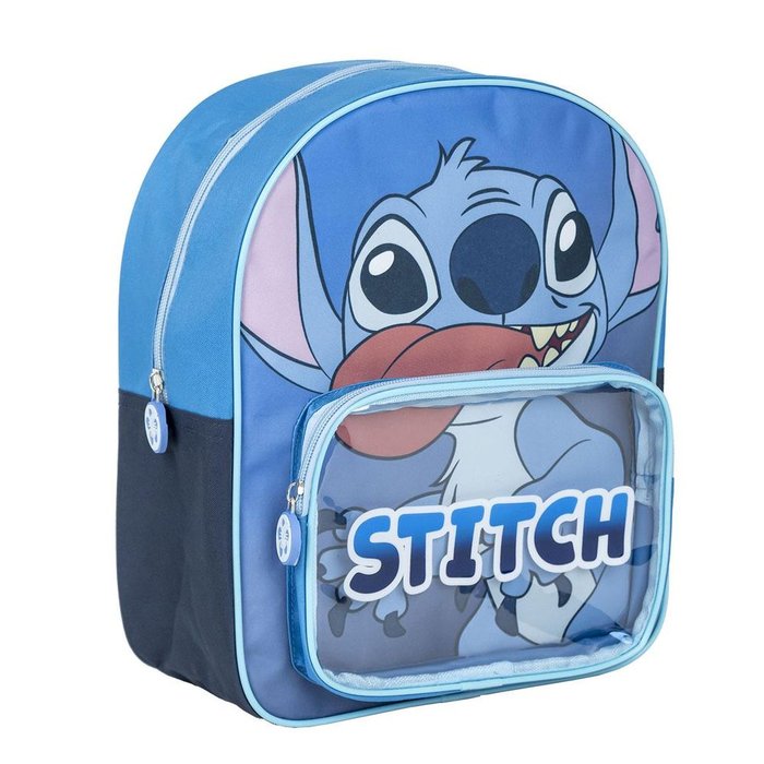 MOCHILA INFANTIL BOLSILLO TRANSPARENTE STITCH | CERDA DISEÑO Imagen principal del producto