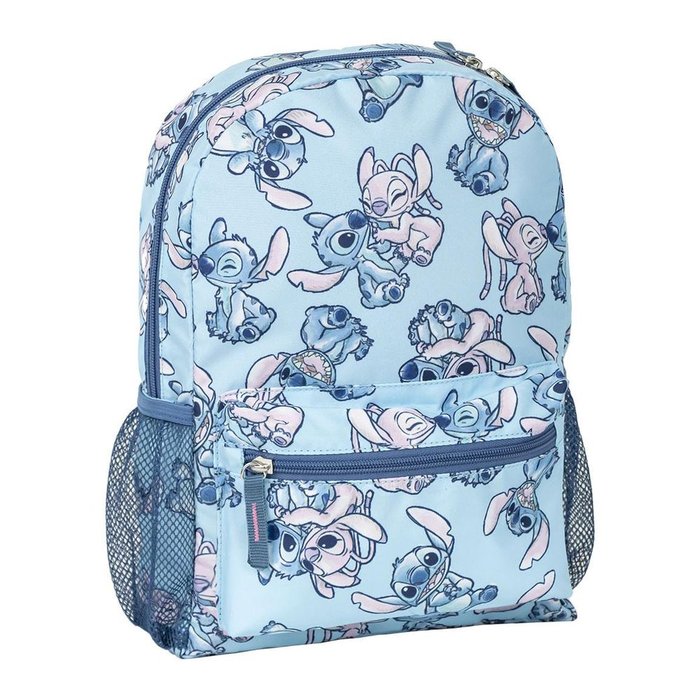 MOCHILA INFANTIL 33X23CM CON REJILLAS ESTAMPADO STITCH | CERDA DISEÑO