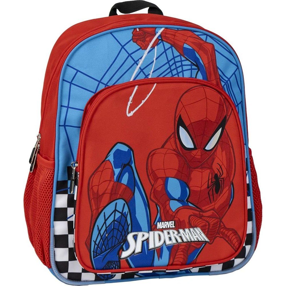 MOCHILA INFANTIL 38X34 CON BOLSILLO Y REJILLAS SPIDERMAN | CERDA DISEÑO Imagen principal del producto