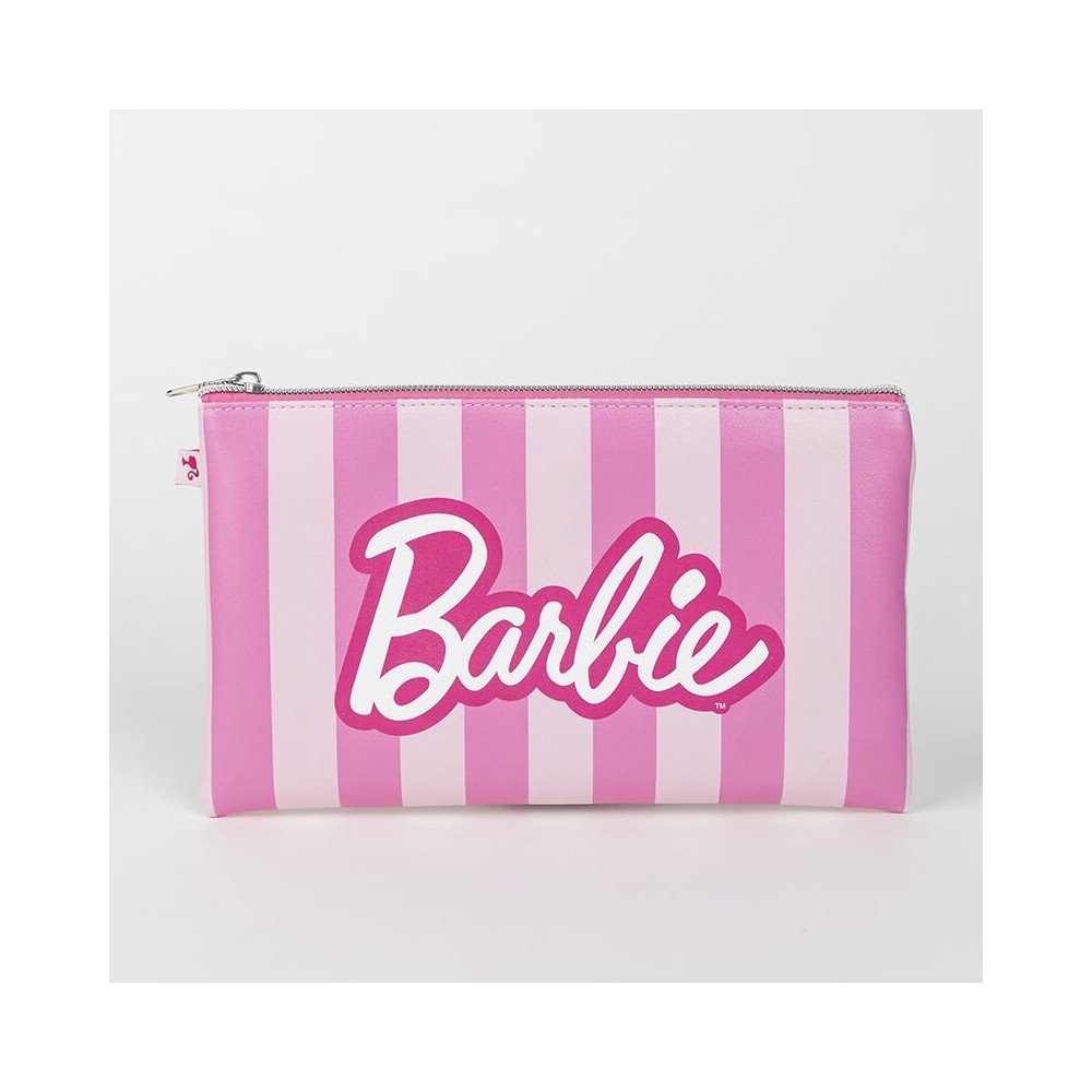 Set de belleza caja regalo: Cepillo, neceser y coletero Barbie CERDA Complementos