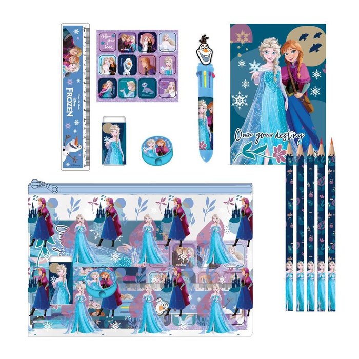 Set Papelería Escolar Estuche Transparente Frozen CERDA Regalo Imagen principal del producto