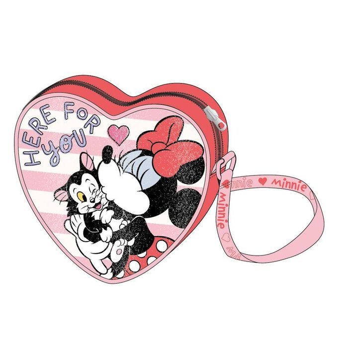 BOLSITO BANDOLERA INFANTIL CORAZON MINNIE | CERDA DISEÑO | 1 UNIDAD | 8445484469677 Imagen principal del producto