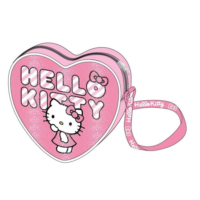 Bolsito bandolera rosa corazón Hello Kitty Cerda Diseño Imagen principal del producto
