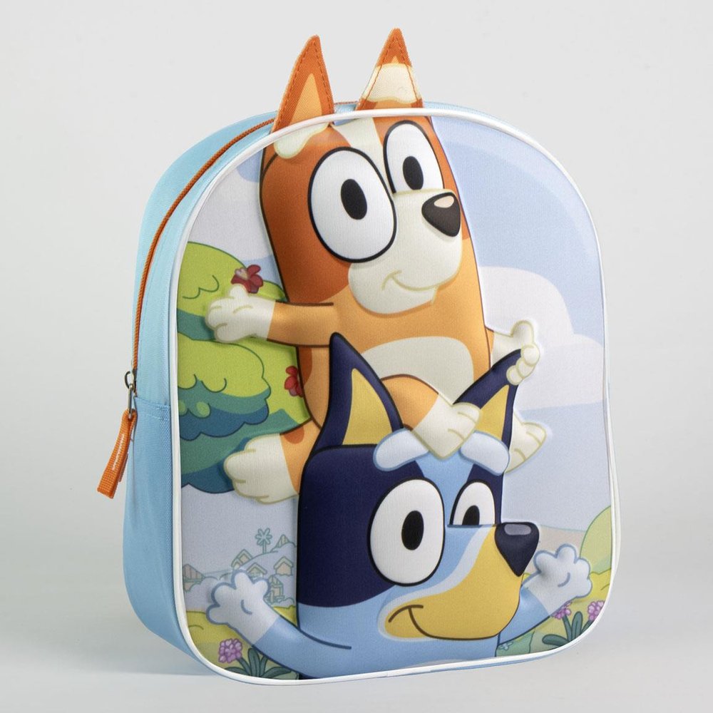 MOCHILA GUARDERIA 3D OREJITAS BINGO Y BLUEY | CERDA DISEÑO Imagen principal del producto