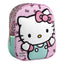 MOCHILA GUARDERIA 3D HELLO KITTY CON REJILLA | CERDA DISEÑO