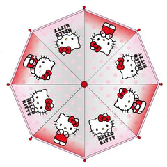 PARAGUAS MANUAL POE BURBUJA HELLO KITTY ROJO | CERDA REGALO | 1 UNIDAD | 8445484510959