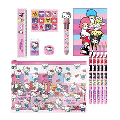 SET ESTUCHE TRANSPARENTE CON ACCESORIOS HELLO KITTY | CERDA REGALO | 1 UNIDAD | 8445484513257